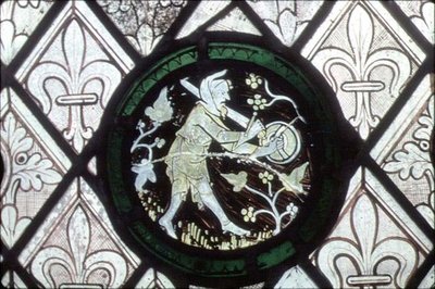 Homme effrayant les oiseaux - English School
